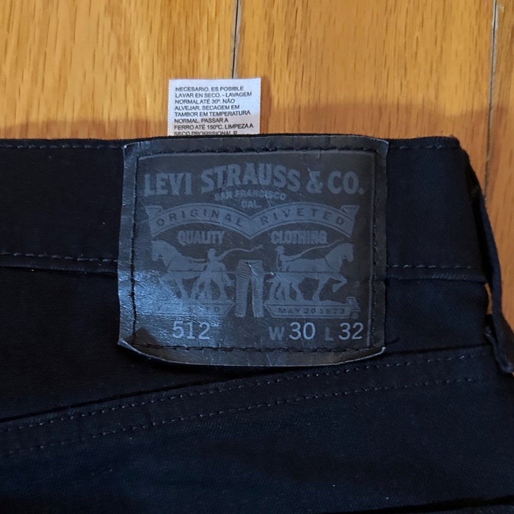 Levi's Black Slim Straight Jeans